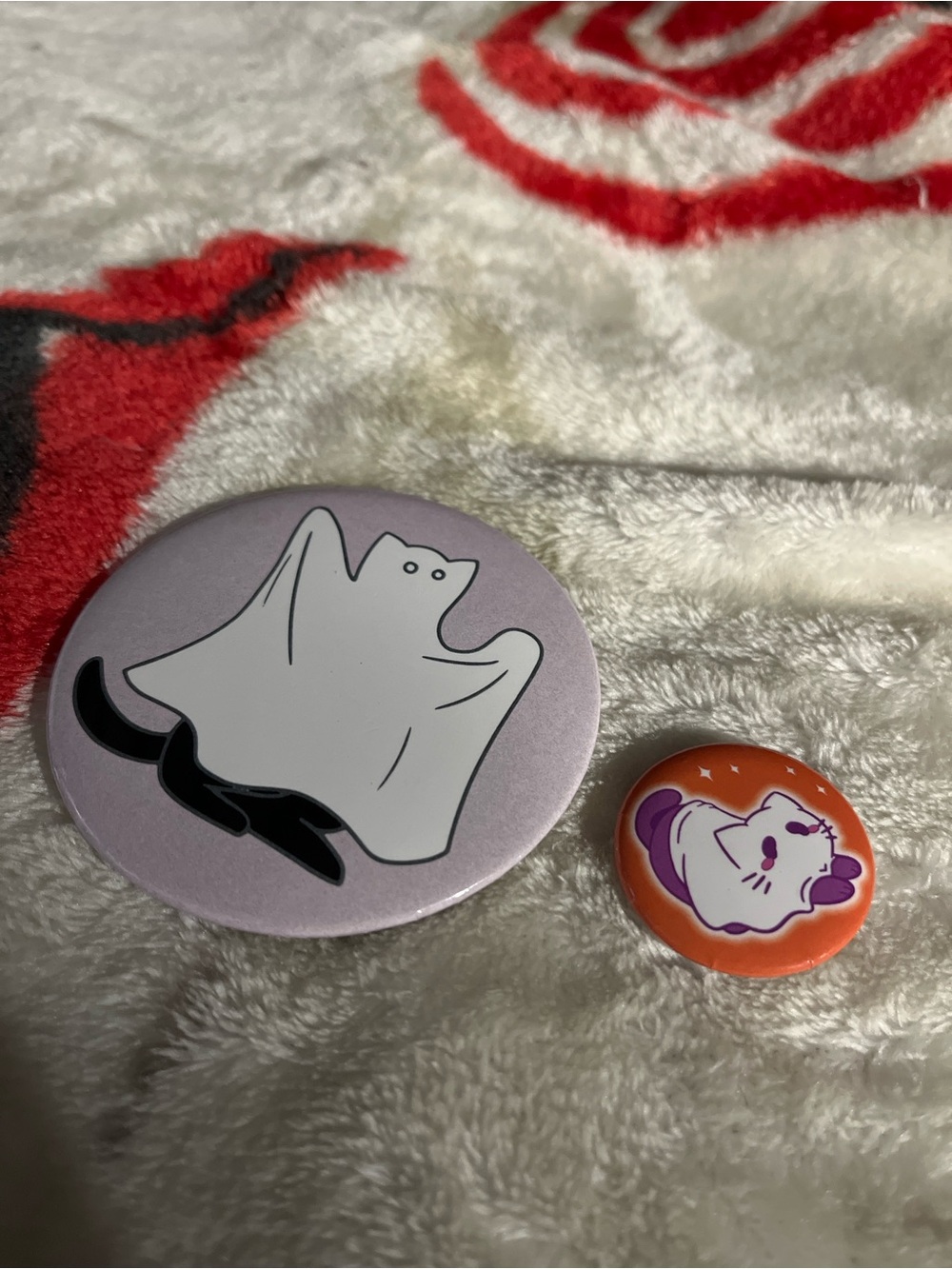 Ghost Cat Pins